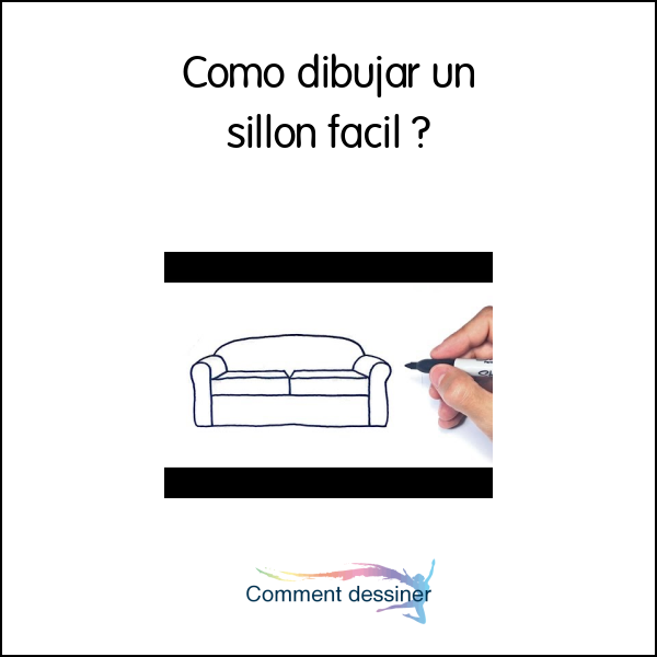 Como dibujar un sillon facil